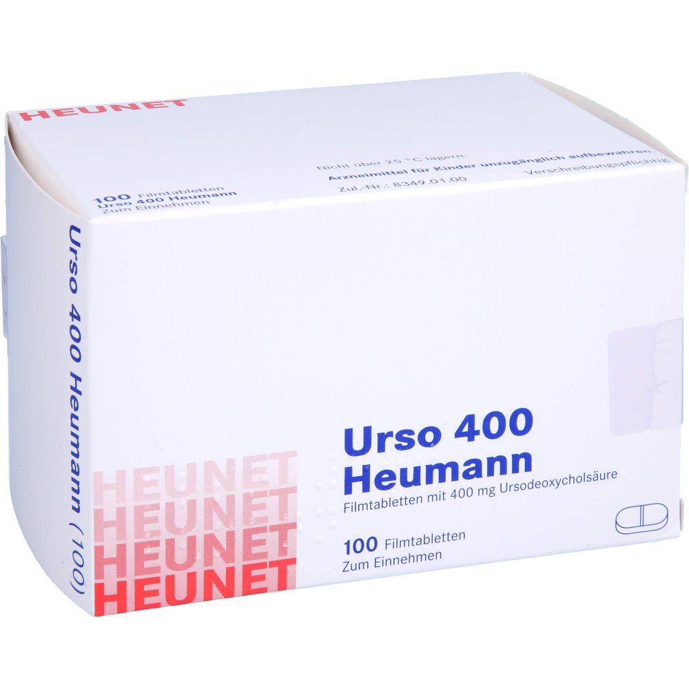 Das Produktfoto zeigt Urso 400 Heumann Filmtabletten Heunet (100 stk) PZN 13877294