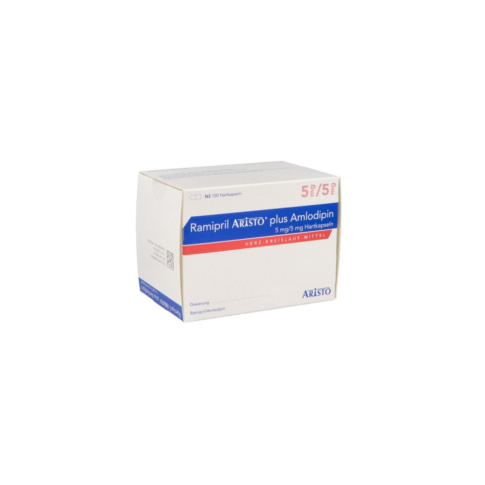 Ramipril Aristo Plus Amlodipin 5 Mg/5 Mg Hartkps. (100 stk)