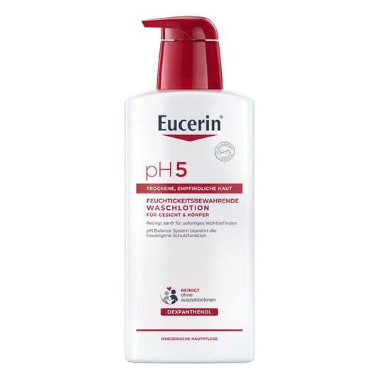 Das Produktfoto zeigt Eucerin Ph5 Waschlotion Empfindliche Haut M.Pumpe (400 ml) PZN 13889222