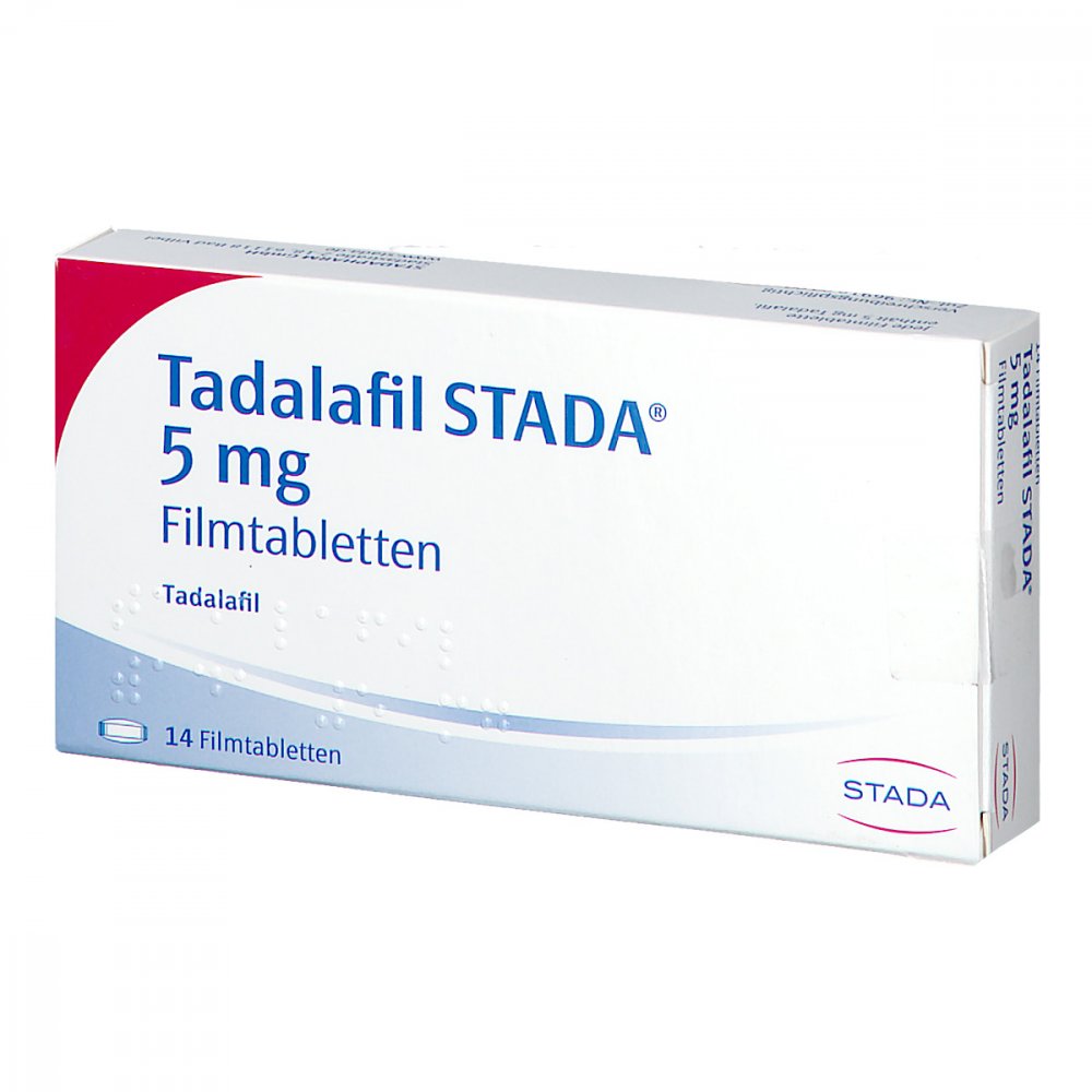 Das Produktfoto zeigt Tadalafil Stada 5 Mg Filmtabletten (14 stk) PZN 13919006