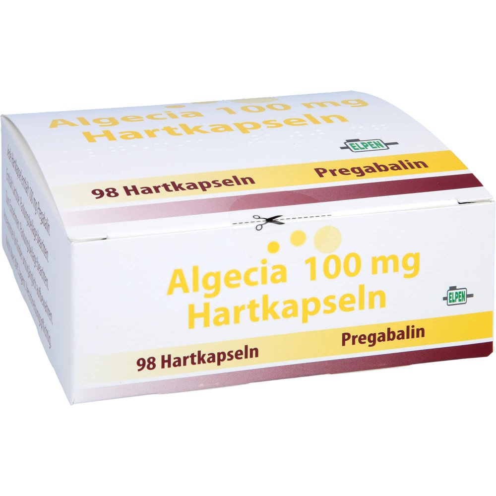 Das Produktfoto zeigt Algecia 100 Mg Hartkapseln (98 stk) PZN 13923947
