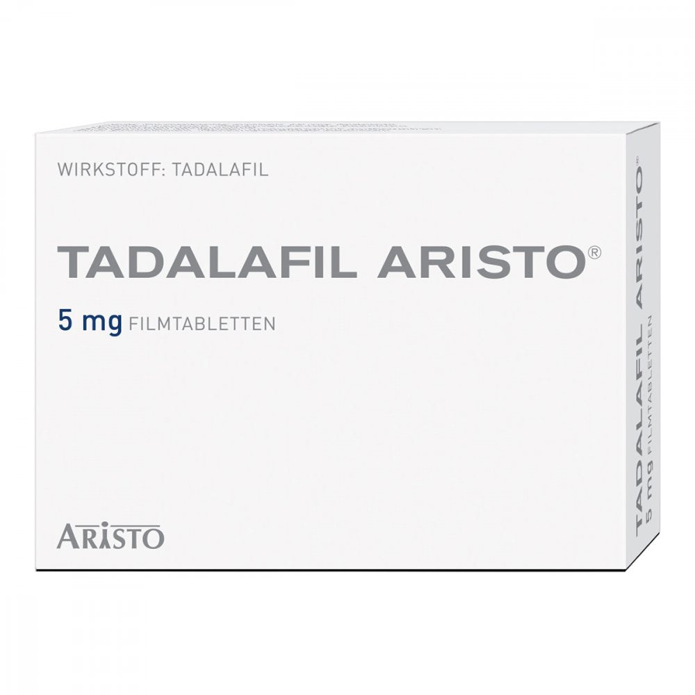 Das Produktfoto zeigt Tadalafil Aristo 5 Mg Filmtabletten (14 stk) PZN 13924013