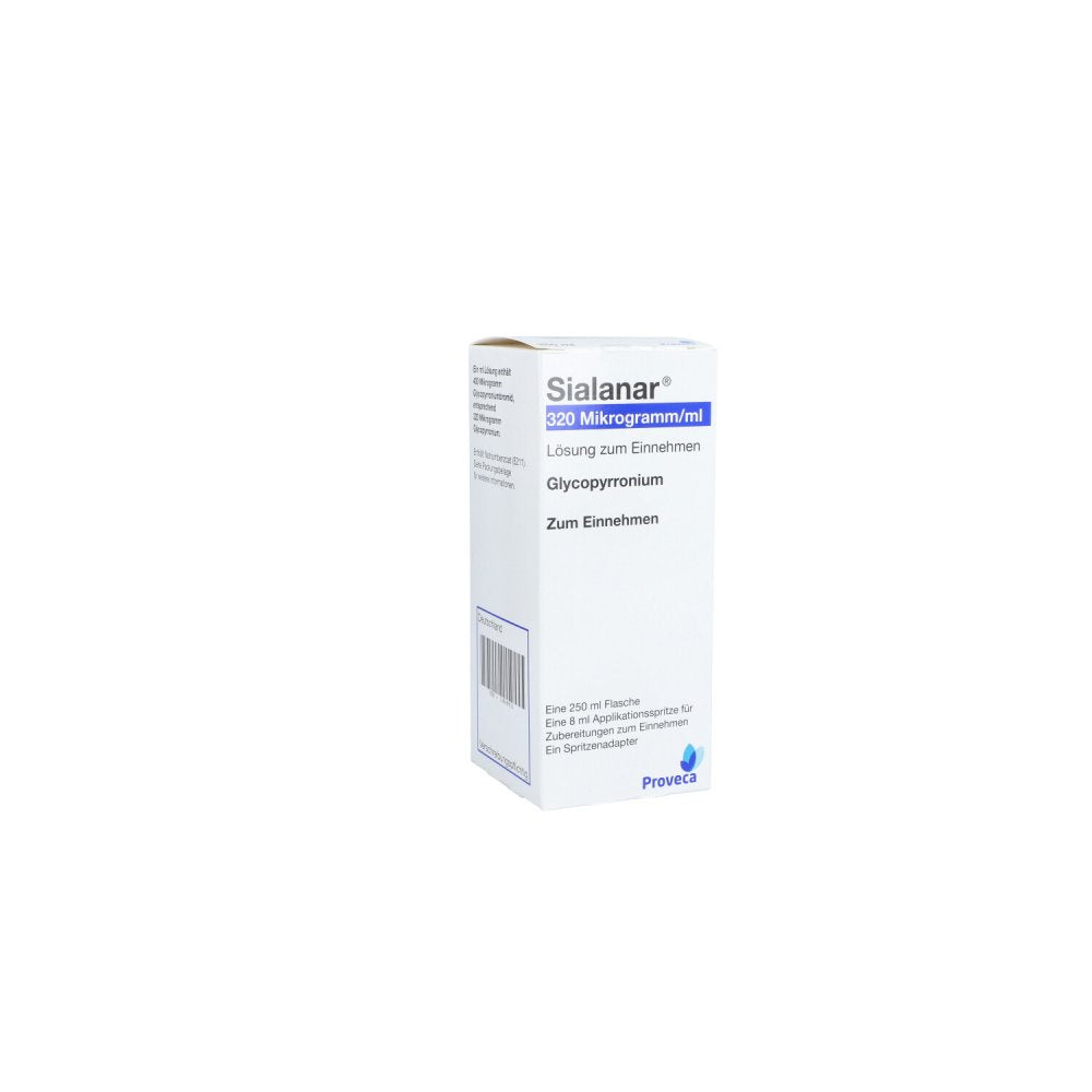 Das Produktfoto zeigt Sialanar 320 Mikrogramm/Ml Lösung Zum Einnehmen (250 ml) PZN 13946931
