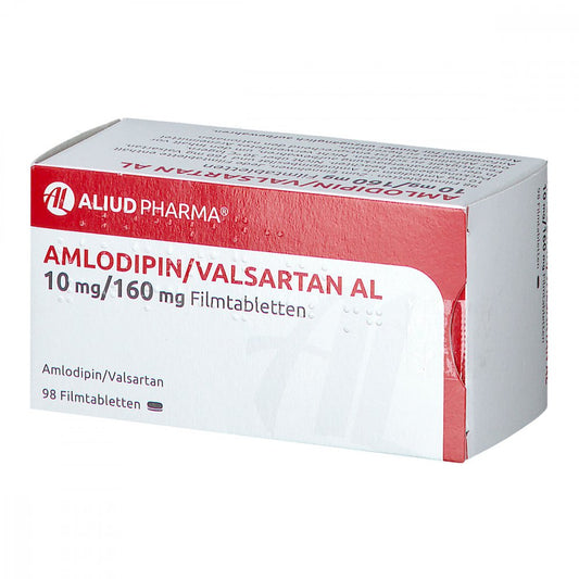 Amlodipin/Valsartan Al 10 Mg/160 Mg Filmtabletten (98 stk)