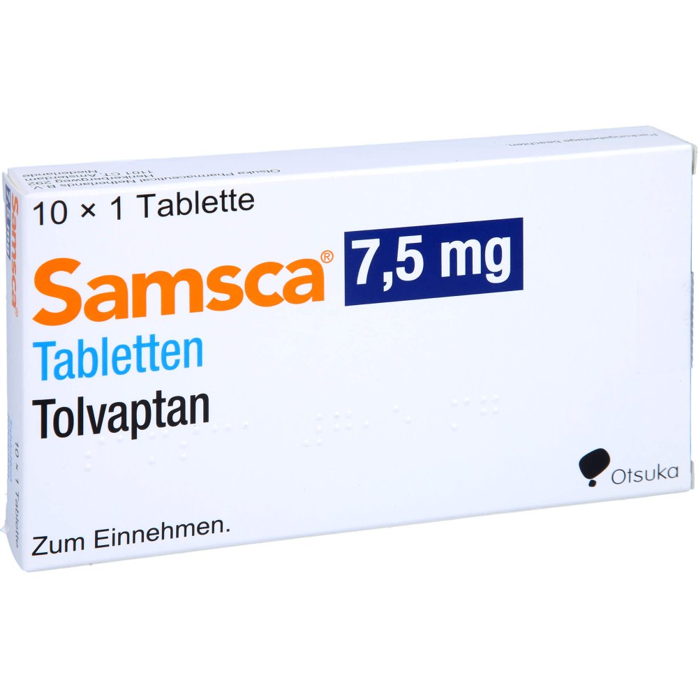 Das Produktfoto zeigt Samsca 7,5 Mg Tabletten (10 stk) PZN 13969576