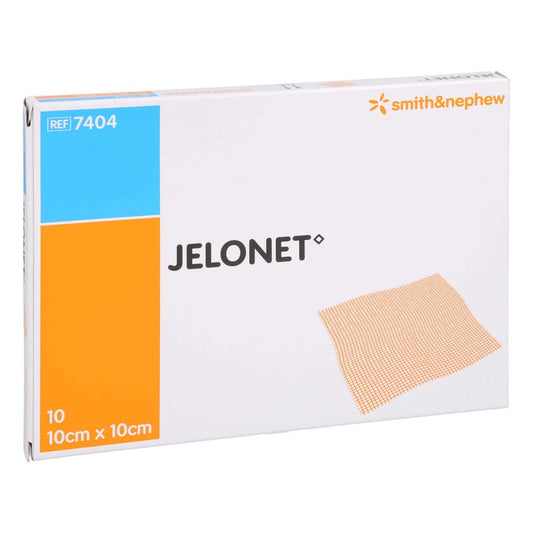 Das Produktfoto zeigt Jelonet Paraffingaze 10x10 Cm Steril (10 stk) PZN 13972124