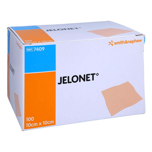Das Produktfoto zeigt Jelonet Paraffingaze 10x10 Cm Steril (100 stk) PZN 13972130