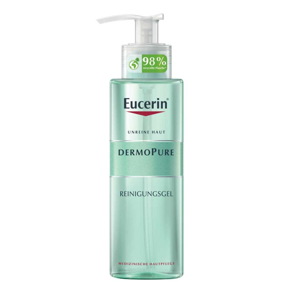 Das Produktfoto zeigt Eucerin Dermopure Reinigungsgel (400 ml) PZN 13981063