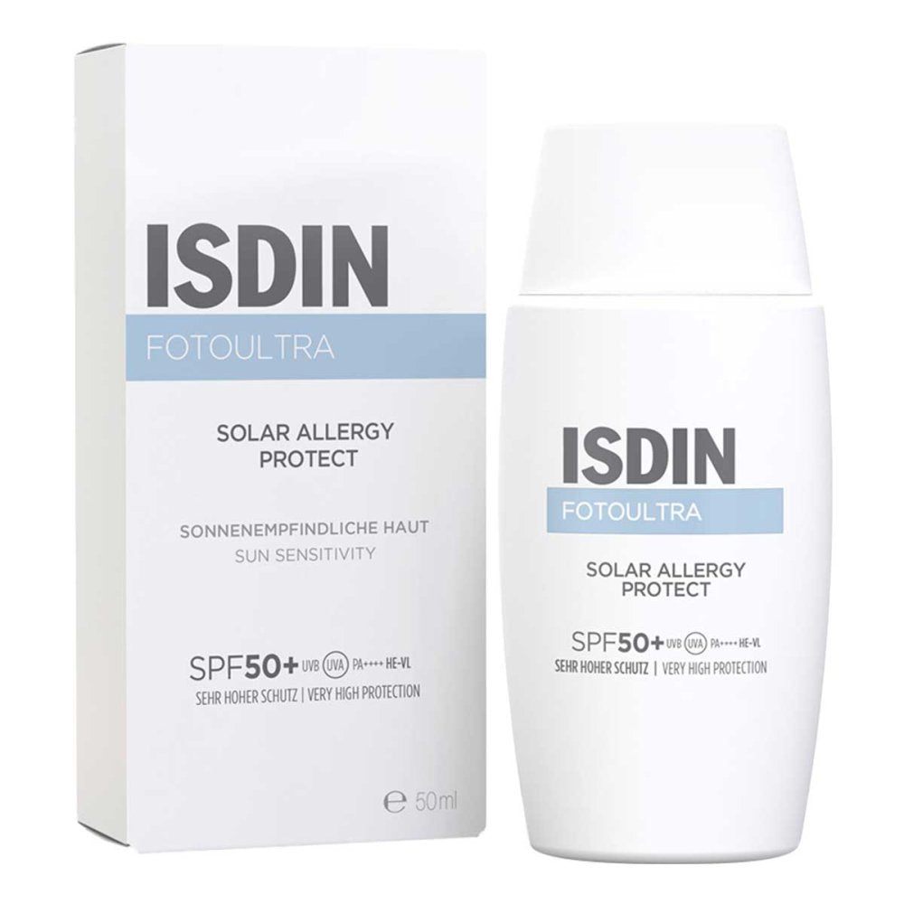 Das Produktfoto zeigt Isdin Fotoultra Solar Allergy Fusion Fluid (50 ml) PZN 13982565