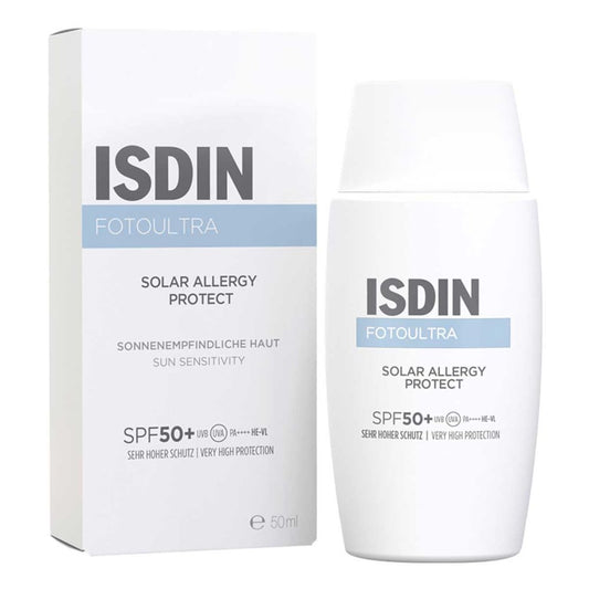 Das Produktfoto zeigt Isdin Fotoultra Solar Allergy Fusion Fluid (50 ml) PZN 13982565