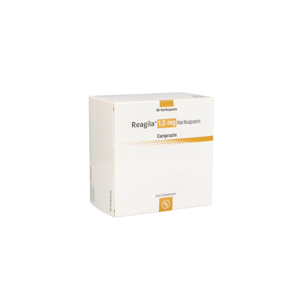 Das Produktfoto zeigt Reagila 1,5 Mg Hartkapseln (98 stk) PZN 14016482