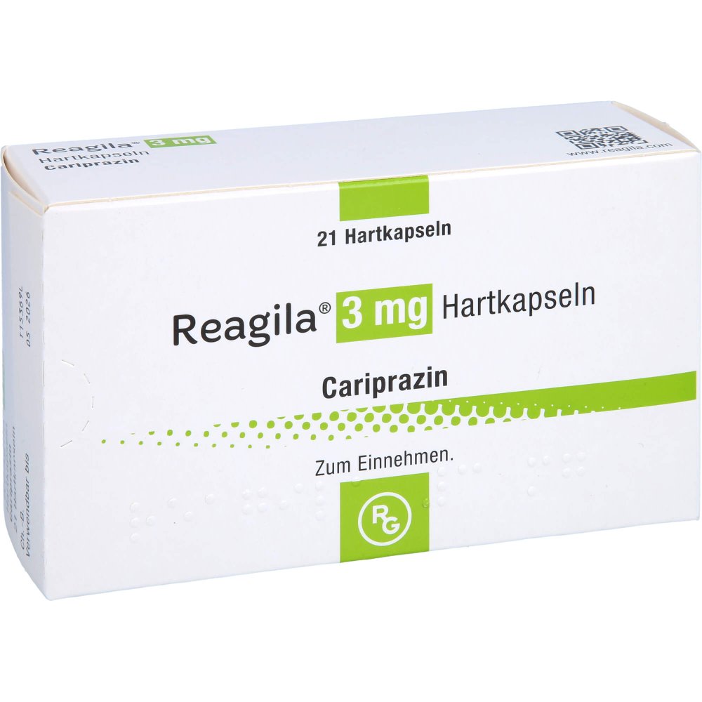 Das Produktfoto zeigt Reagila 3 Mg Hartkapseln (21 stk) PZN 14016513