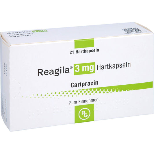 Das Produktfoto zeigt Reagila 3 Mg Hartkapseln (21 stk) PZN 14016513