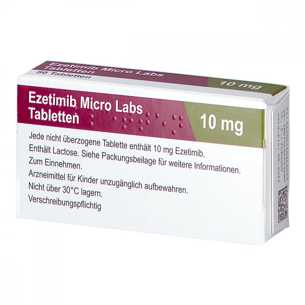 Ezetimib Micro Labs 10 Mg Tabletten (50 stk)