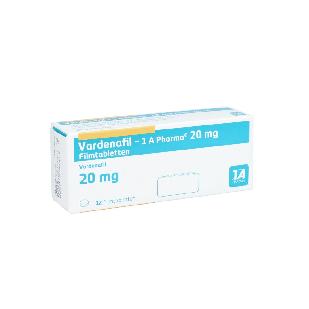 Vardenafil-1a Pharma 20 Mg Filmtabletten (12 stk)