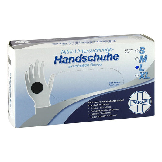 Handschuhe Einmal Nitril L Schwarz (100 stk)
