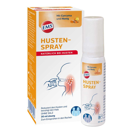 Das Produktfoto zeigt Ems Hustenspray (30 ml) PZN 14054353