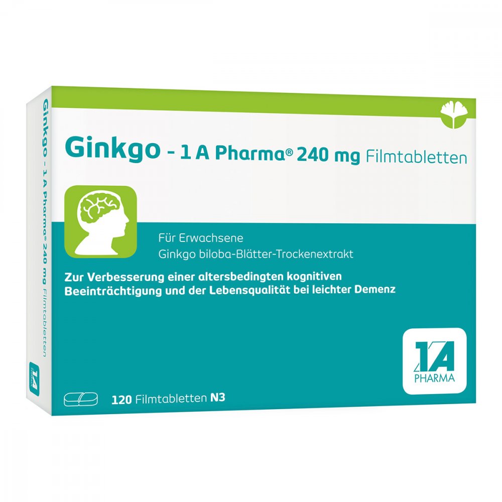 Ginkgo-1a Pharma 240 Mg Filmtabletten (120 stk)