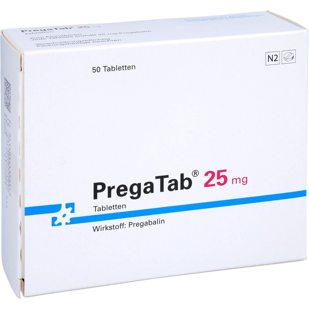 Pregatab 25 Mg Tabletten (50 stk)