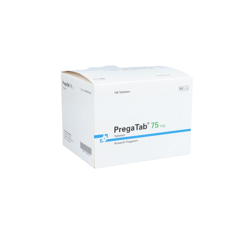 Das Produktfoto zeigt Pregatab 75 Mg Tabletten (100 stk) PZN 14135726