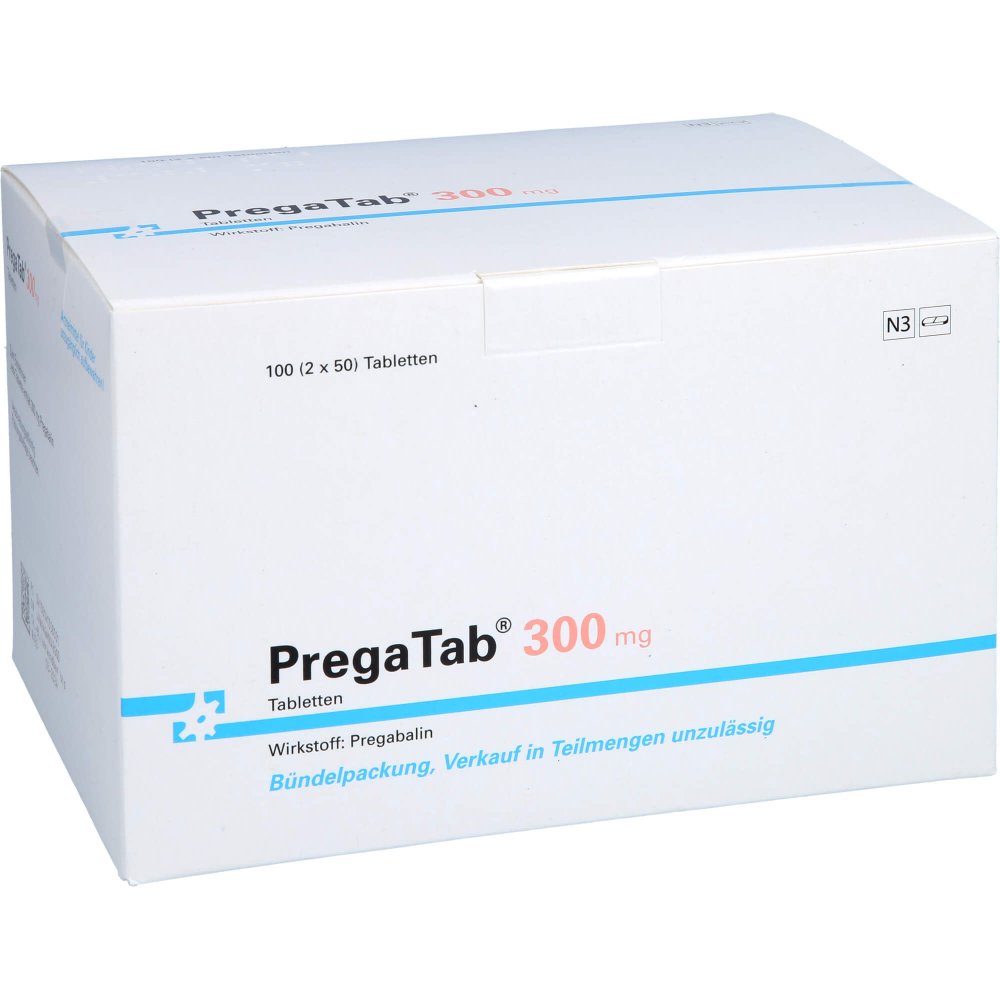 Das Produktfoto zeigt Pregatab 300 Mg Tabletten (100 stk) PZN 14135850