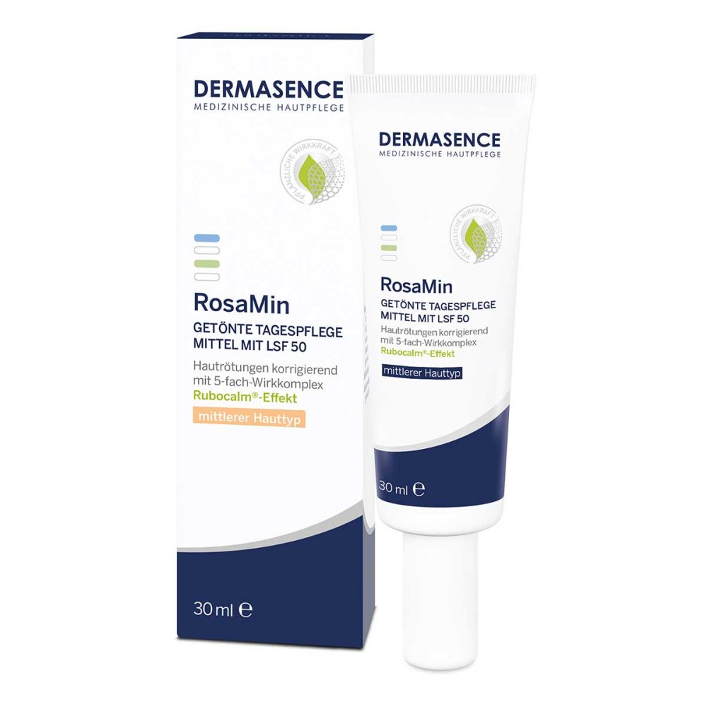 Dermasence Rosamin Getönte Tagespfl.Mittel Lsf 50 (30 ml)