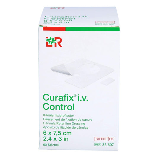 Curafix I.V. Control Kanülenfixierpfl.6x7,5 Cm (50 stk)
