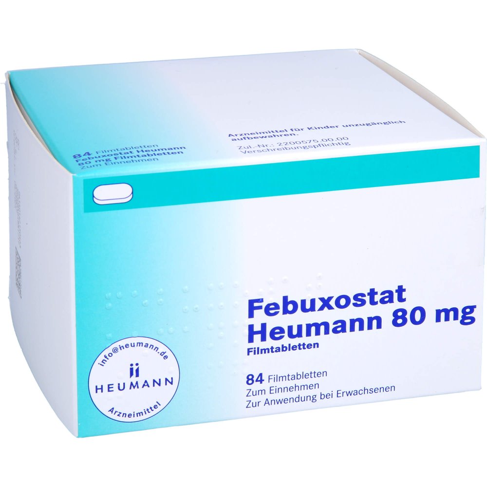 Febuxostat Heumann 80 Mg Filmtabletten (84 stk)