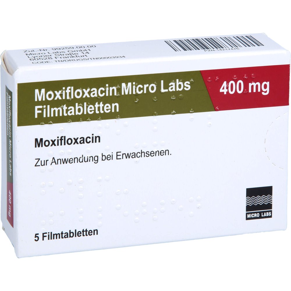 Moxifloxacin Micro Labs 400 Mg Filmtabletten (5 stk)
