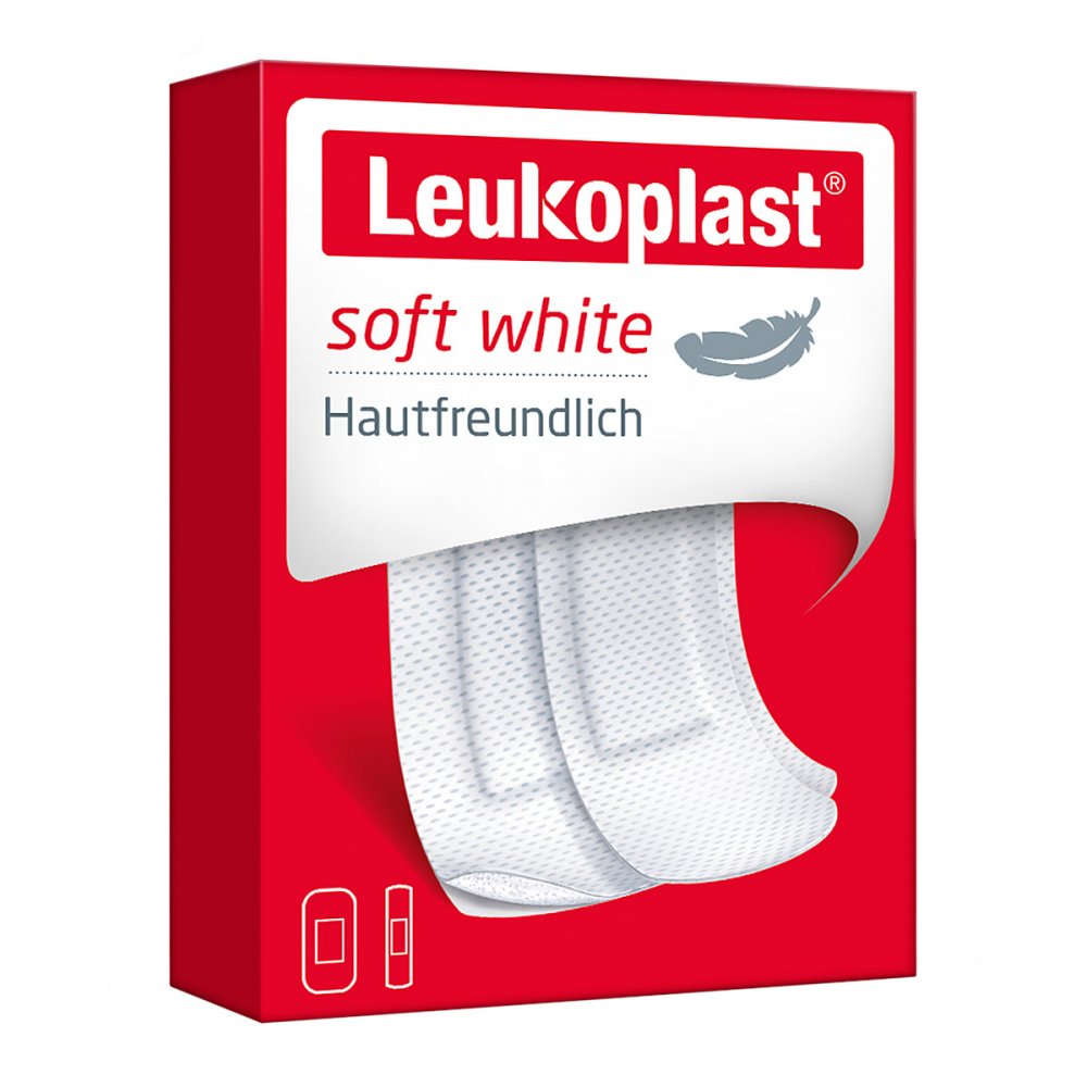 Leukoplast Soft White Str.19x72mm 12st/38x72mm 8st (20 stk)