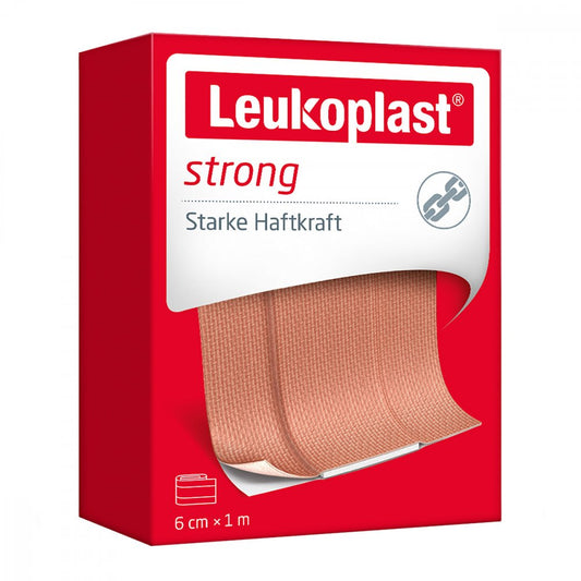 Das Produktfoto zeigt Leukoplast Strong Pflaster 6 Cmx1 M (1 stk) PZN 14219860