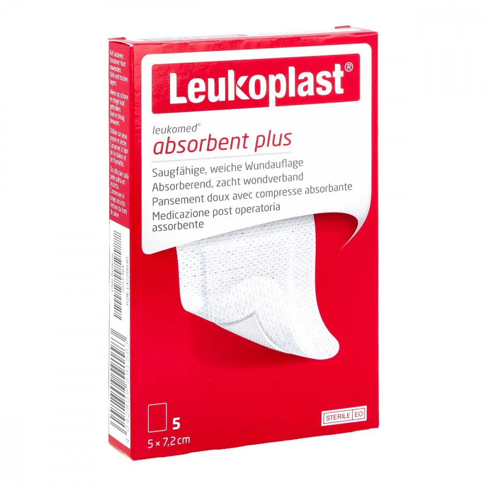 Leukoplast Leukomed Steril 5x7,2 Cm Wundauflage (5 stk)