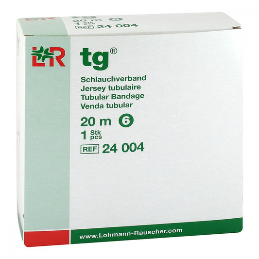 Das Produktfoto zeigt Tg Schlauchverband Gr.6 20 M Weiß (1 stk) PZN 14237088
