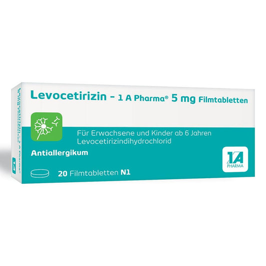 Levocetirizin-1a Pharma 5 Mg Filmtabletten (20 stk)