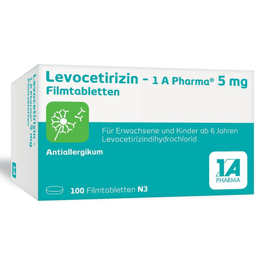 Levocetirizin-1a Pharma 5 Mg Filmtabletten (100 stk)