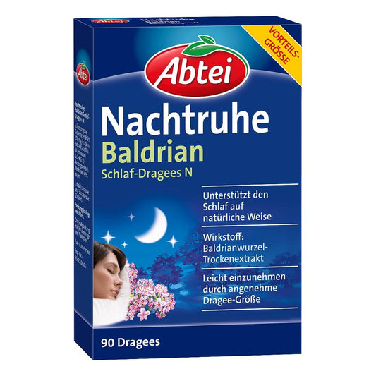 Abtei Nachtruhe Baldrian Schlaf-Dragees N (90 stk)