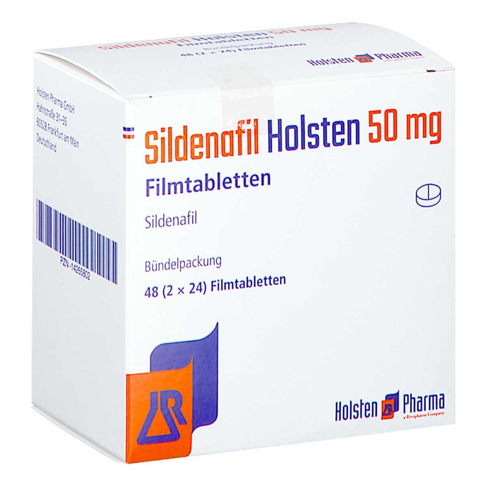 Sildenafil Holsten 50 Mg Filmtabletten (48 stk)