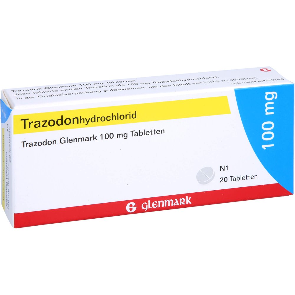 Trazodon Glenmark 100 Mg Tabletten (20 stk)