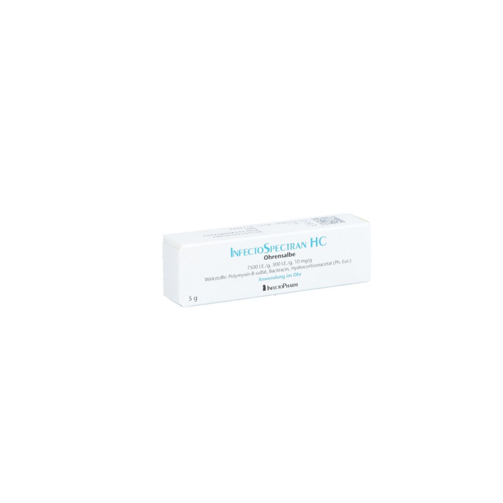 Das Produktfoto zeigt Infectospectran Hc Ohrensalbe (5 g) PZN 14273569