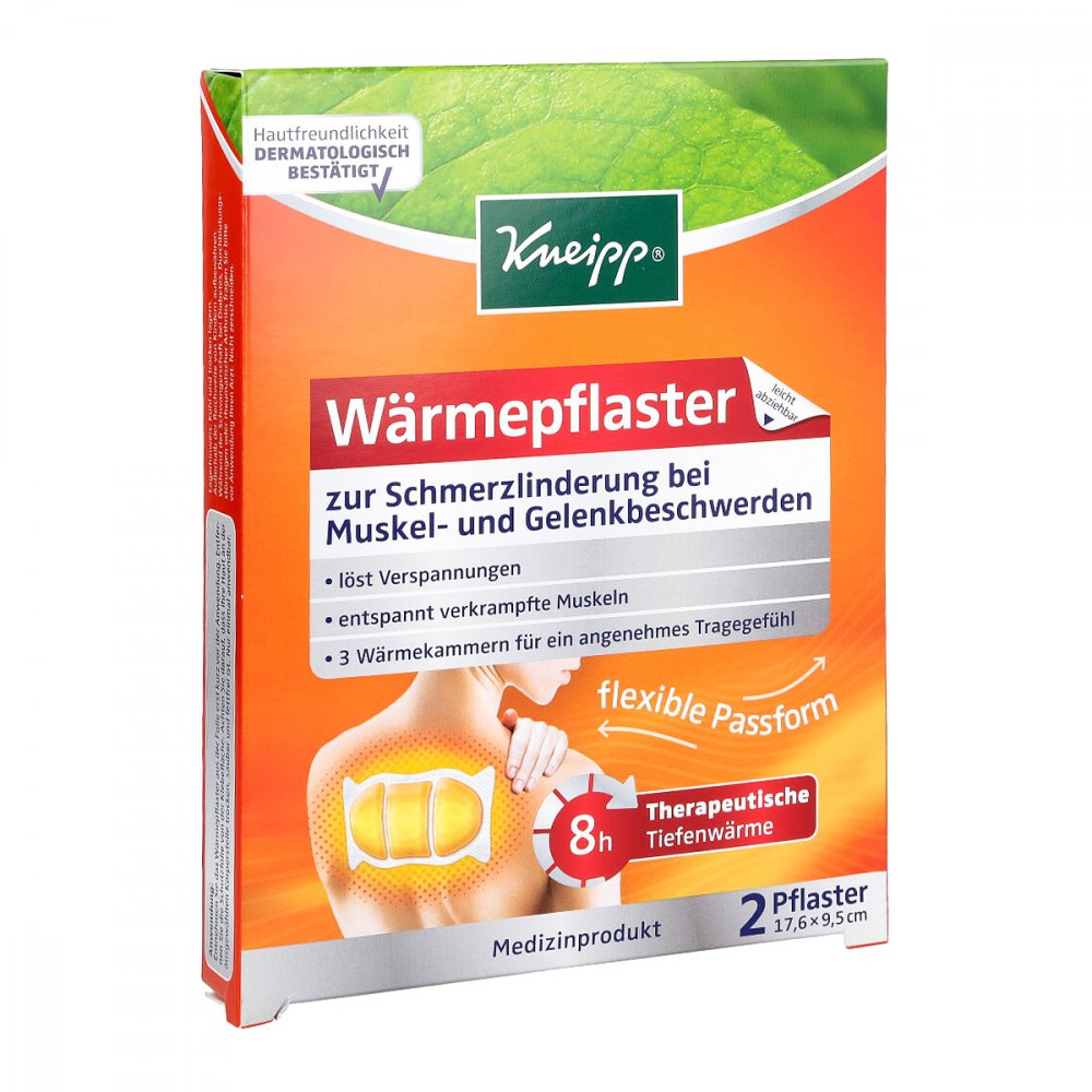 Das Produktfoto zeigt Kneipp Wärmepflaster (2 stk) PZN 14276473