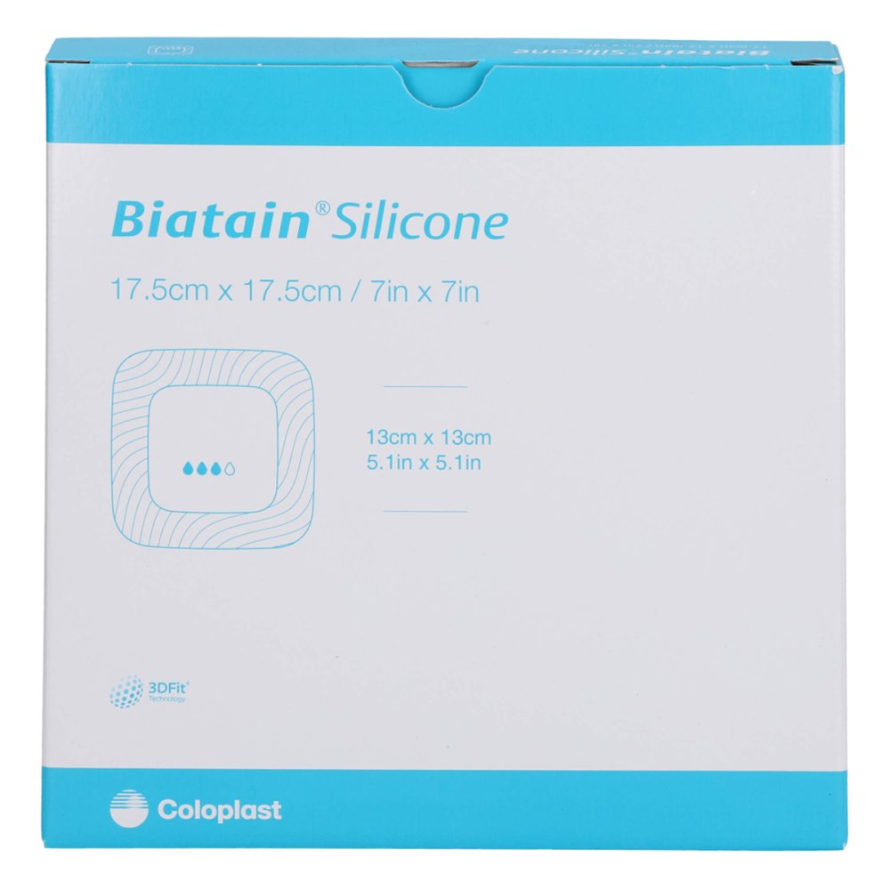 Das Produktfoto zeigt Biatain Silicone Schaumverband 17,5x17,5 Cm (5 stk) PZN 14278845