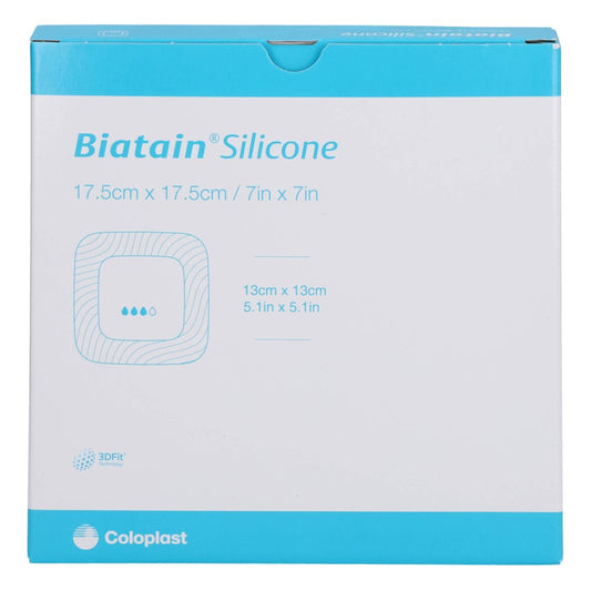 Das Produktfoto zeigt Biatain Silicone Schaumverband 17,5x17,5 Cm (5 stk) PZN 14278845