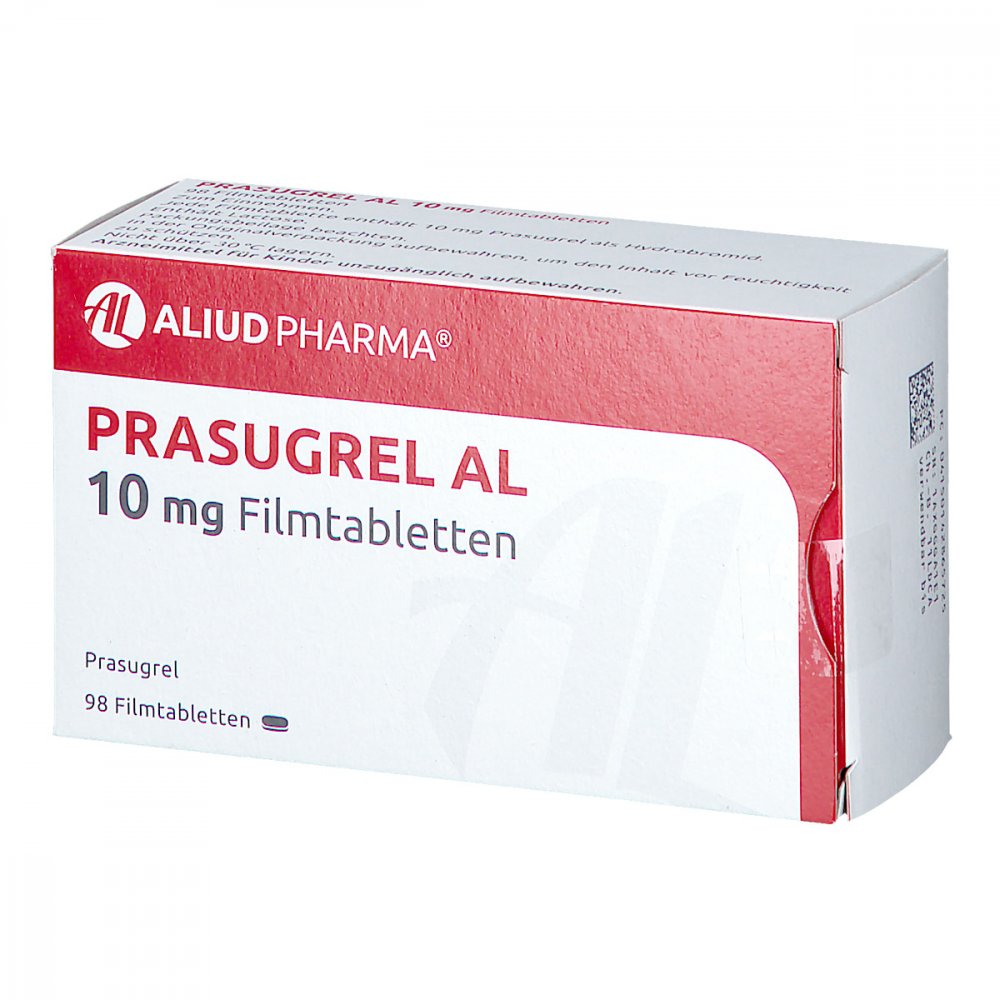 Prasugrel Al 10 Mg Filmtabletten (98 stk)