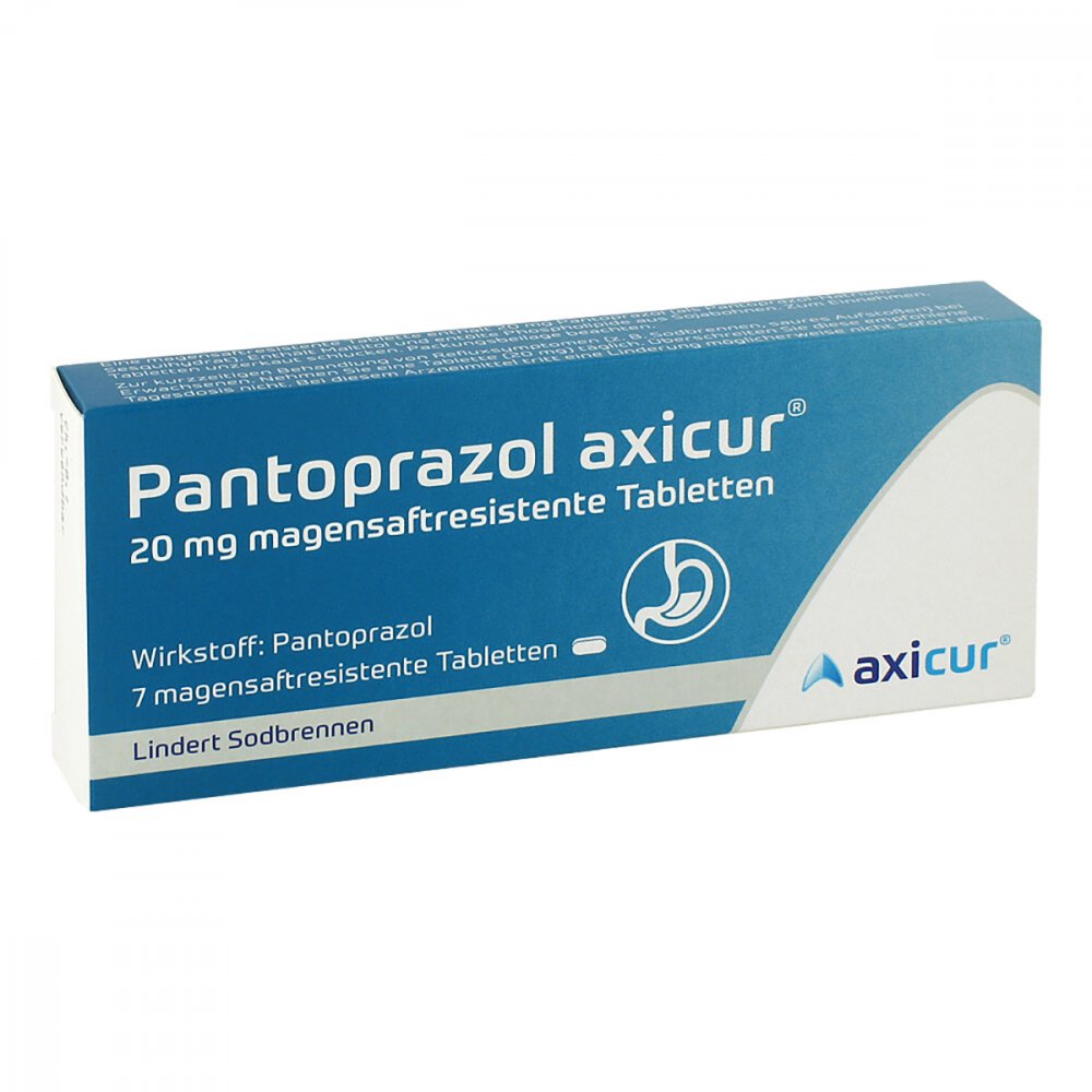 Pantoprazol Axicur 20 Mg Magensaftres.Tabletten (7 stk)