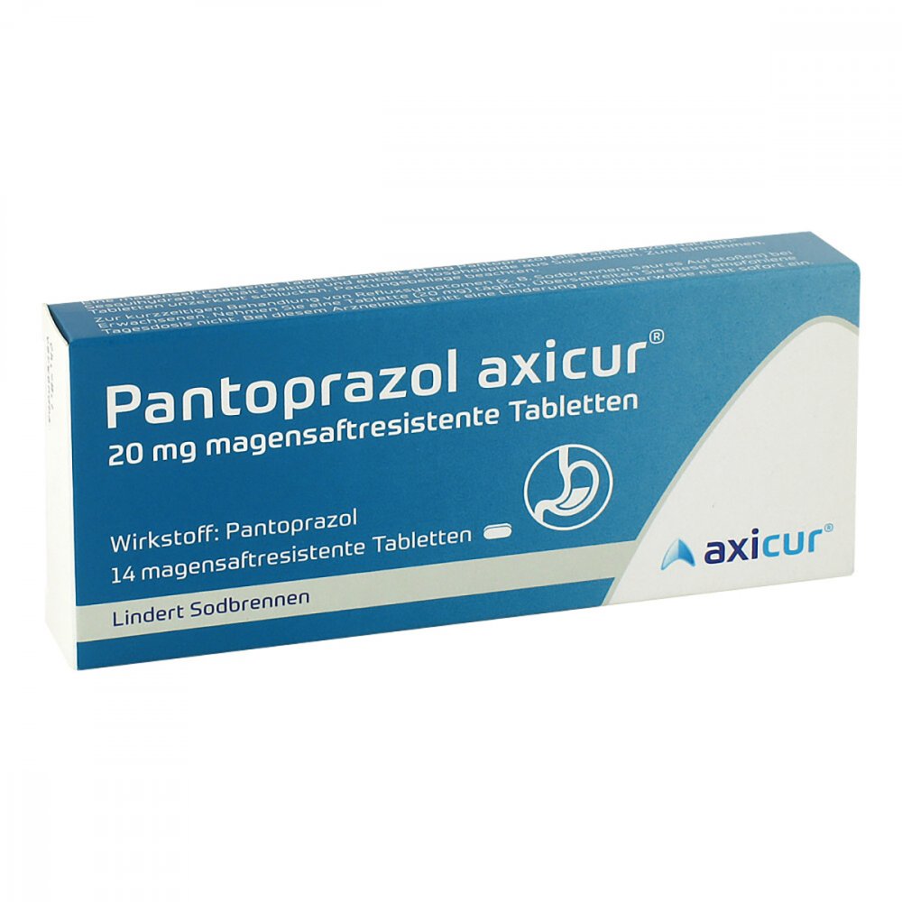 Pantoprazol Axicur 20 Mg Magensaftres.Tabletten (14 stk)