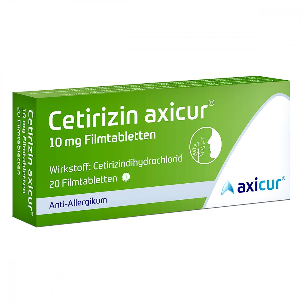 Cetirizin Axicur 10 Mg Filmtabletten (20 stk)