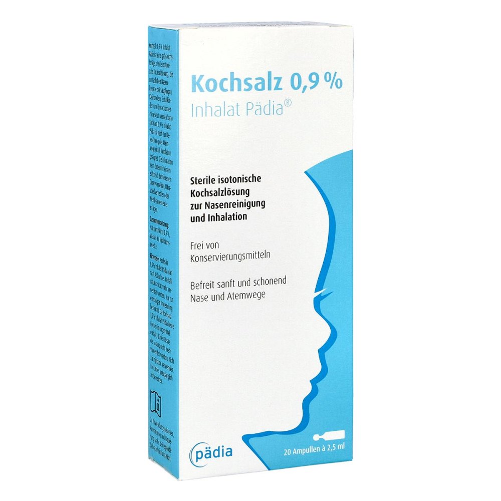 Kochsalz 0,9% Inhalat Pädia Ampullen (20X2.5 ml)