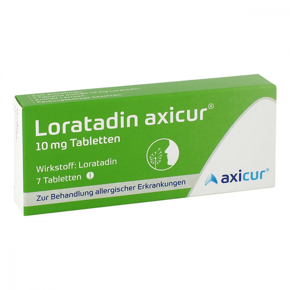 Loratadin Axicur 10 Mg Tabletten (7 stk)