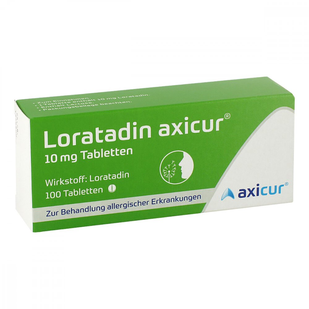 Loratadin Axicur 10 Mg Tabletten (100 stk)