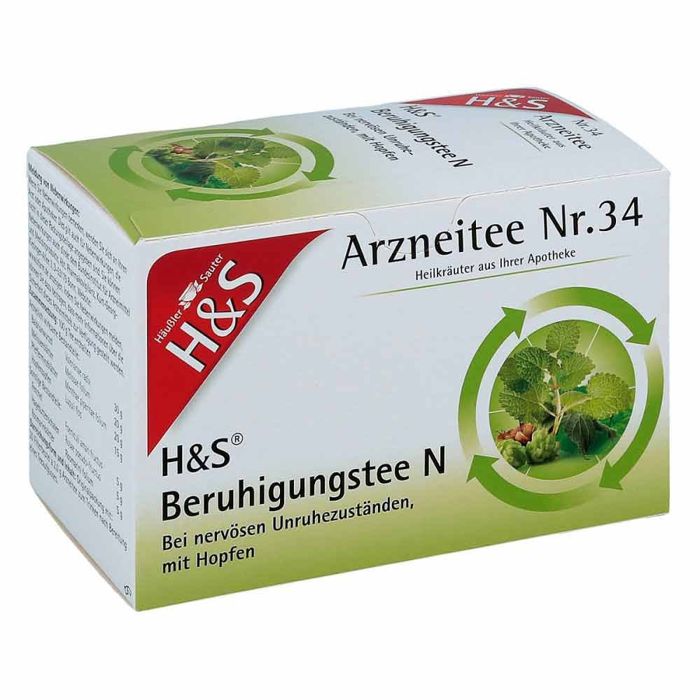 Das Produktfoto zeigt H&S Beruhigungstee N Filterbeutel (20X2 g) PZN 14294614